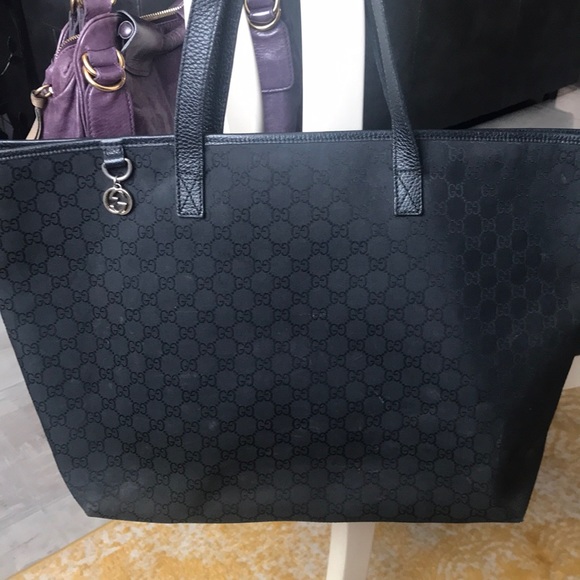 Gucci Handbags - Black Gucci tote authentic!